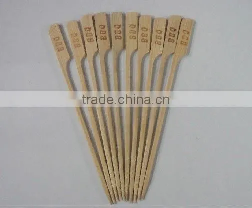 Bamboo skewer with engraved logo