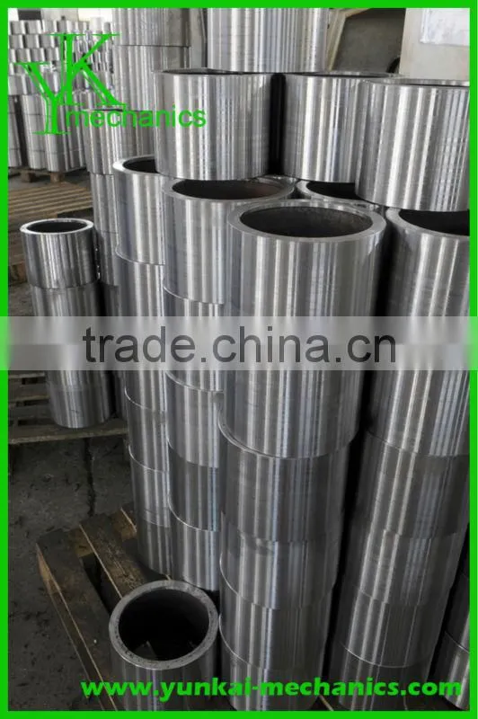 Precision stell circular shaft, hollow shaft by CNC machining, cnc turning