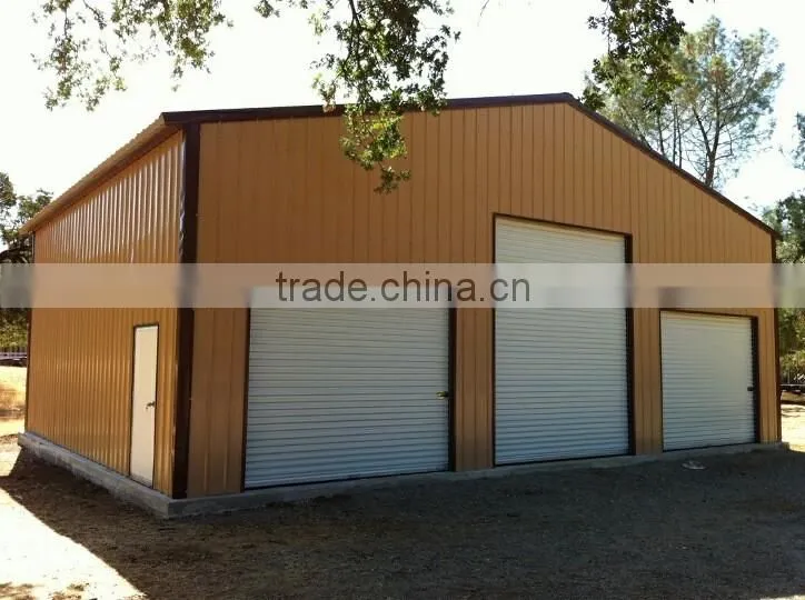Easy Assemble Prefabricated Steel Structure Garage