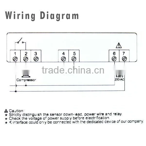 Digital Mini Microcomputer Temperature Controller Refrigerator Thermostat 220V