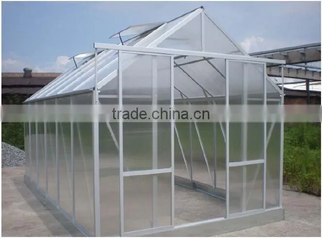 small grow tent greenhouse in garden