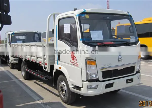 Price of Sinotruk howo 4X2 small delivery truck