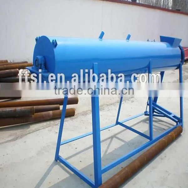 High-speed scrubbing washing machine for waste plastic
