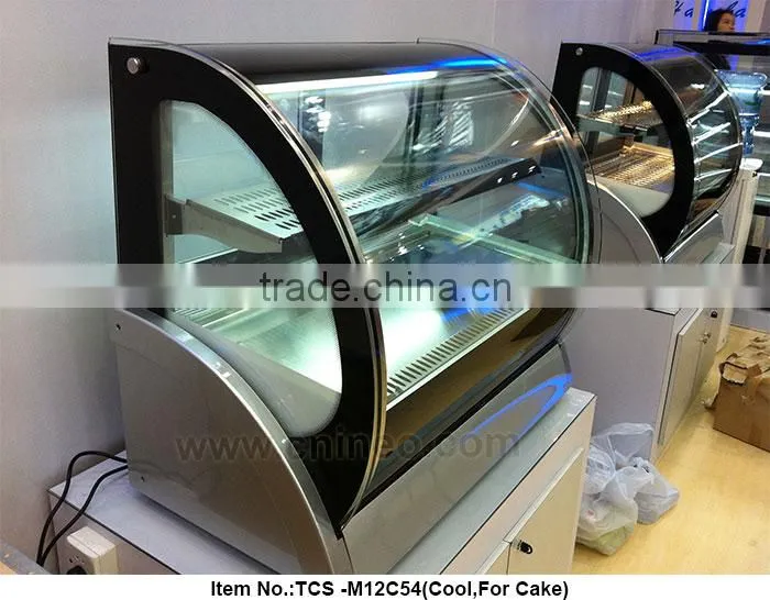 Table Top Hot Bread Rack Curved Glass Bakery Display/Bakery Display Racks/Bakery Rack