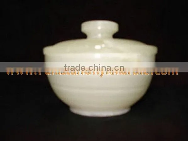 GOOD QUALITY FACTORY PRODUCUNG ONYX CANDY JARS POTS HANDICRAFTS