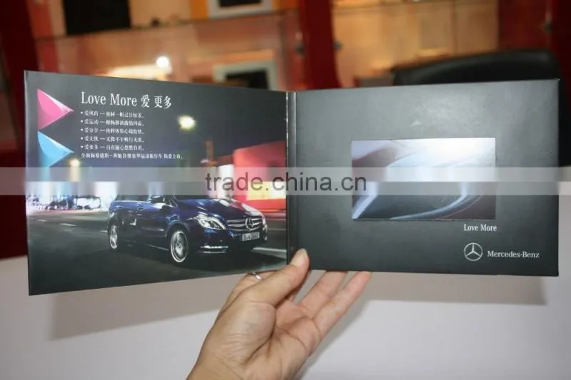 4.3 inch digital Video brochure greeting cards