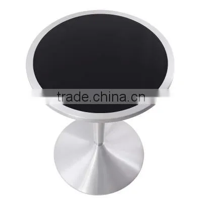 Modern simple lift fashion round high bar table tempered glass coffee table home leisure high cocktail table YYB090