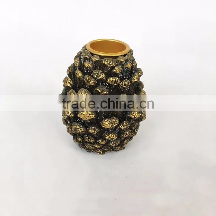 Custom halloween decor resin pumpkin candle holder