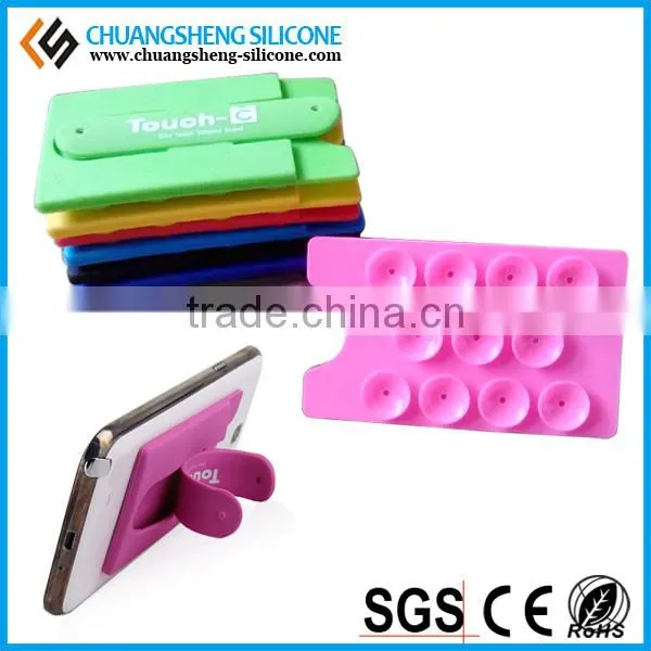 Card holder, back sucking phone holder, silicone 3m mobile phone sticker