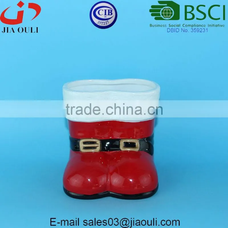 BSCI Certificate Factory Simple Design square Ceramic flower pot, cube planter
