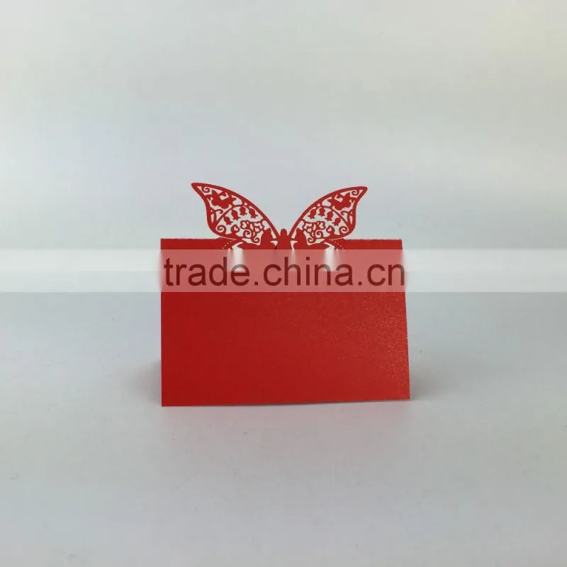 laser cut decoration card butterfly party invitation card table card wedding place