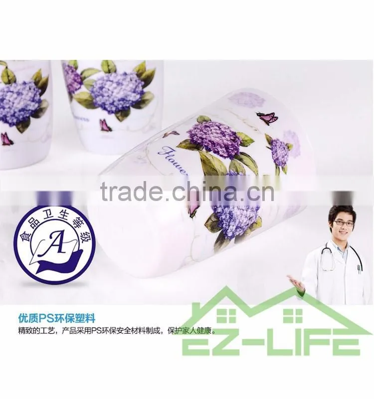 2017 best hot sale plastic bathroom set,bathroom accessory set
