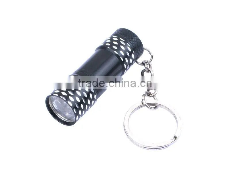 Promotional Mini 3*LED Bulbs Aluminium alloy Flashlight Keychain