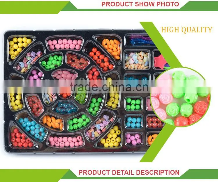 Fashion diy pyssla toy kids hair beads for braiding