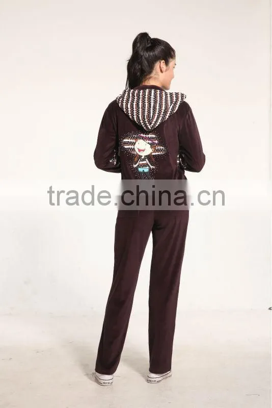 fashion wholesale winter nice woman brands sports latest design tracksuit