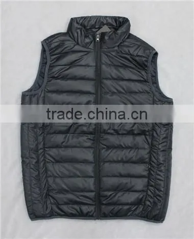 Winter outer wear breathable men vest jacket without hood(MV130056)