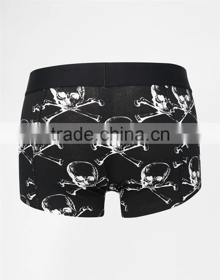 Wholesale custom cheap boxer briefs skull print cool boxer/ brief for men