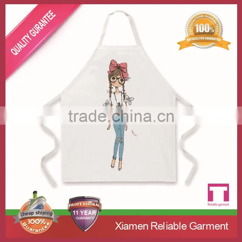 New high quality printing nylon cooking apron for men