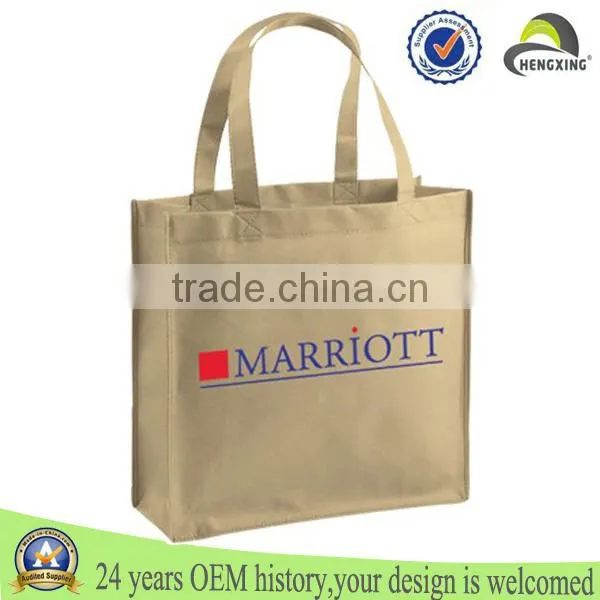 Best selling supermarket reusable personalize cheap customized folded non woven shopping bag