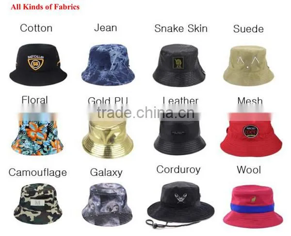 wholesale custom-made design your own blank plain custom tie dyed bucket hat promotional OEM high quality fishing cap