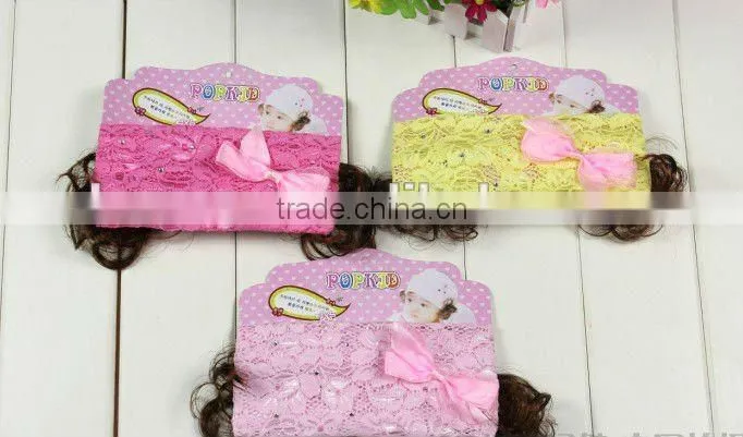 Hot sale baby hair accessory with feather decorations