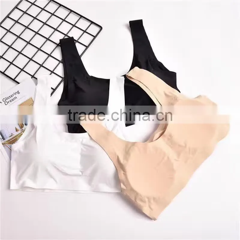 Factory wholesale racerback seamless bra breathable fabrics yoga sexy women bra
