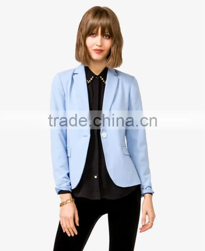 School Marled Button Blazer
