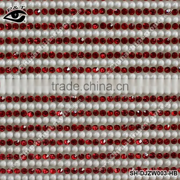 Pearl rhinestone mesh iron on transfer hotfix rhinestone trim for clothing