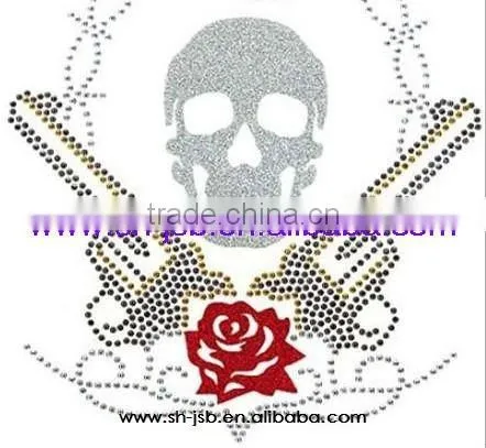 fashion clothing hot fix rhinestone motif