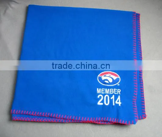 polyester blanket 2014 promotional navy picnic blanket foldable blanket