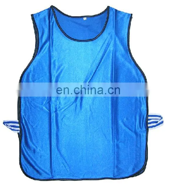 Soccer vest custom bibs elastic cord provide printing Mesh sports bibs