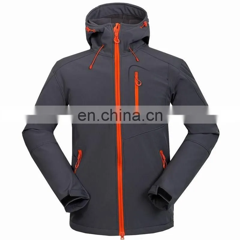 High quality waterproof softshell jacket for men outdoor printed clothing