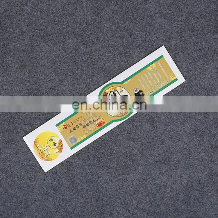 customized printing logo self adhesive sticker for healthy honey product thermal sensitive paper label