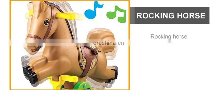 Hot Sale funny baby ride on rocking horse with music rocking horse