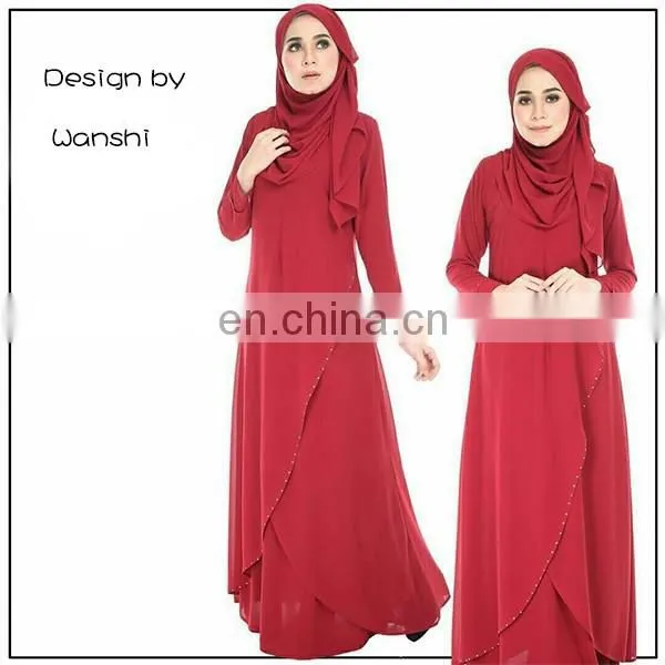 New model wholesale islamic clothing latest design women jubah abaya in dubai