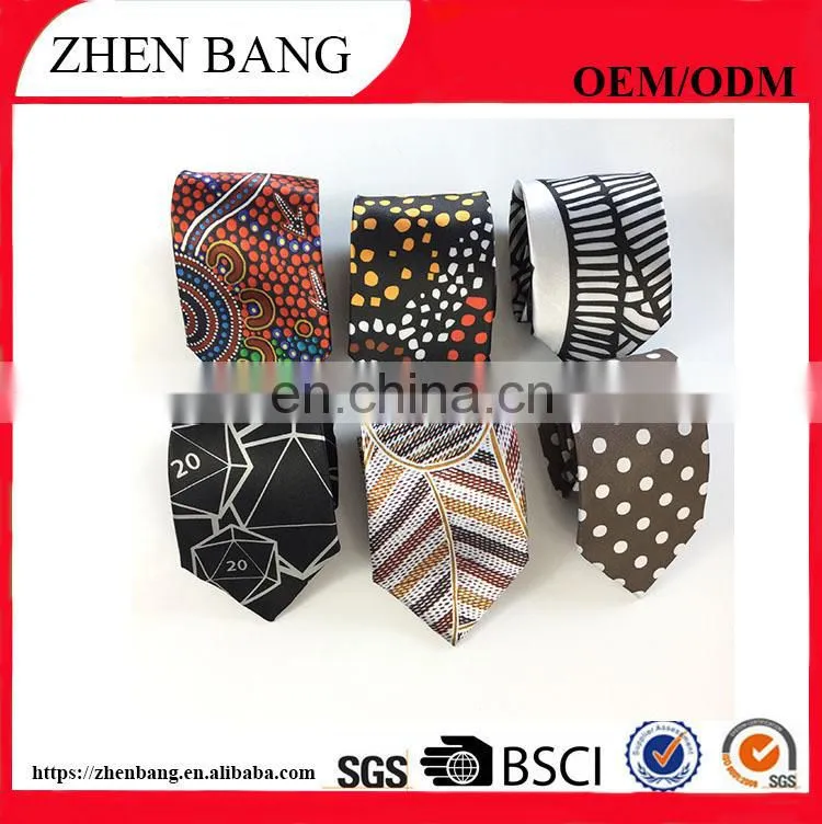 Men's silk long knitting neckties from China factory