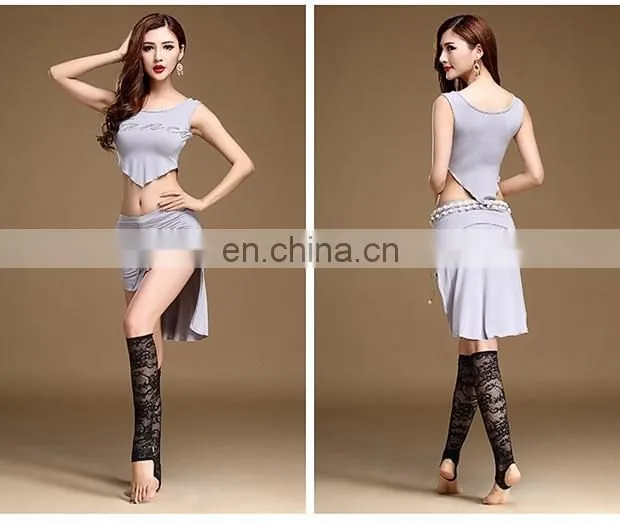 T-5126 New arrival fashion sexy sleeveless modal bellydance costumes