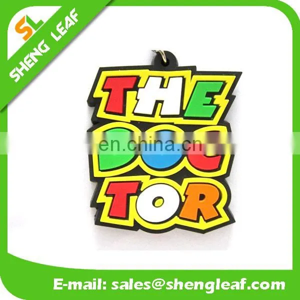 Wholesale custom design soft pvc rubber keychain