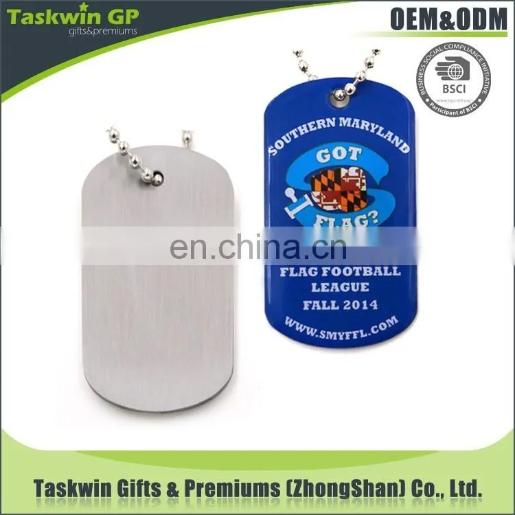cheap wholesale custom metal dog tag necklace for people / pets