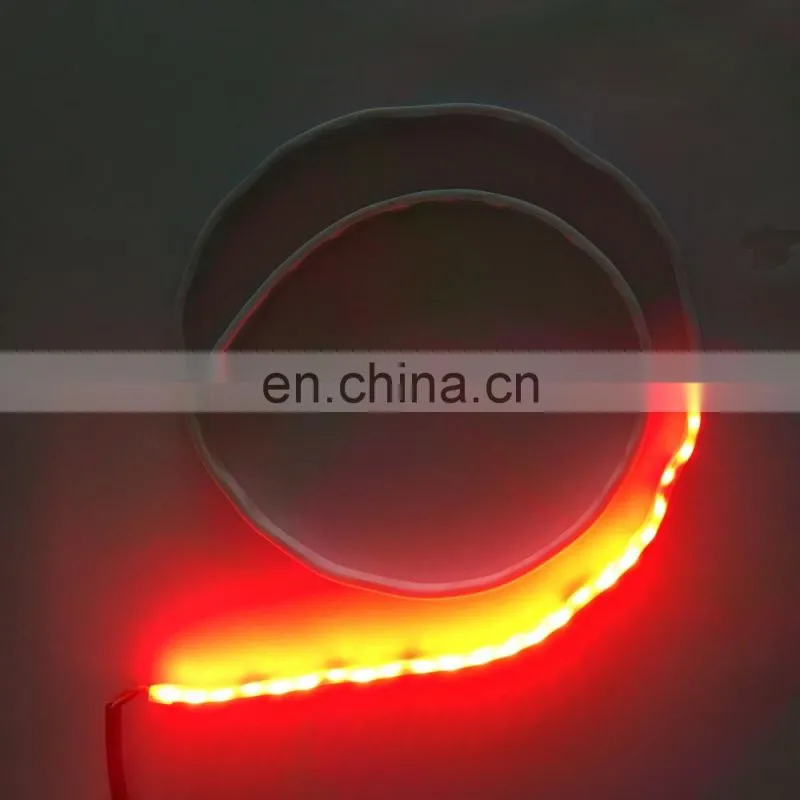 2017 new arrival Car Rear Tail Box Lights Flow Turn Signal Brake LED Lamp Strip Waterproof