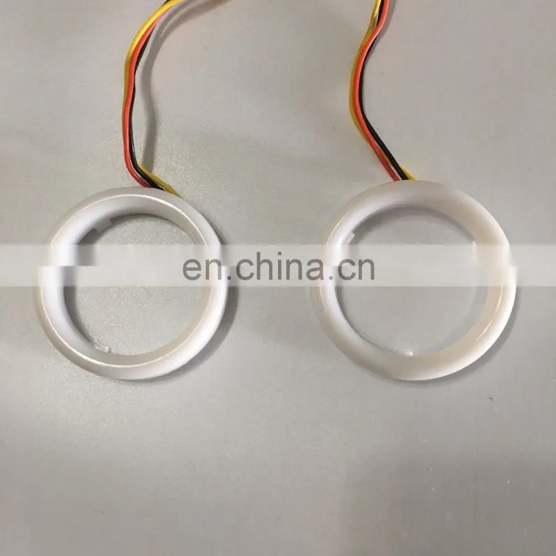 dual color cotton light LED halo ring angel eyes white amber