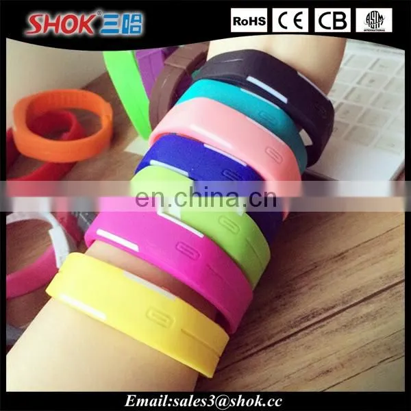 2015 new products alibaba resistant Sports Bracelet touch screen led watch