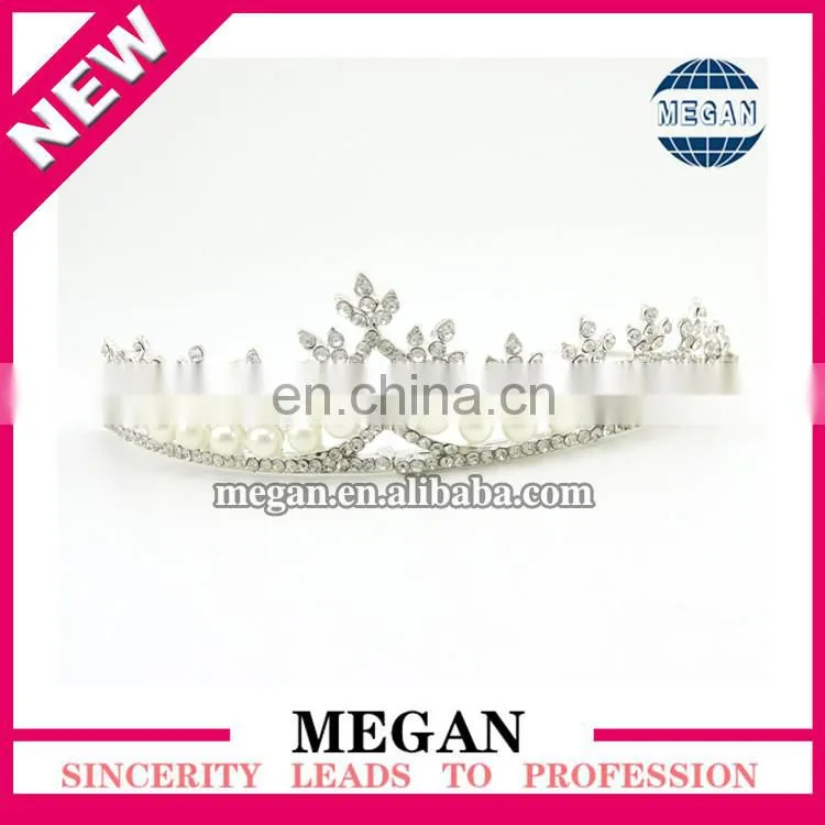 Rhinestone Imperial Crown Tiara Crystal Beauty Pageant Queen Tiara
