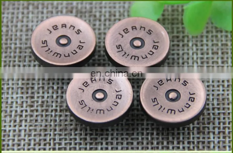 china supplier custom metal jean button