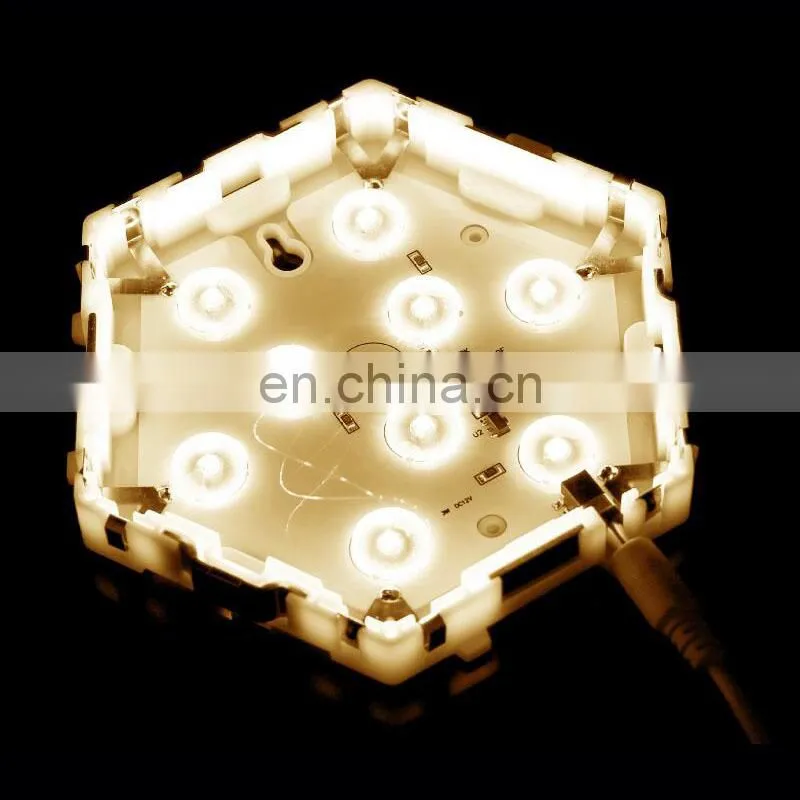 Modular DIY LED Hexagonal Quantum Magnetic Wall Light