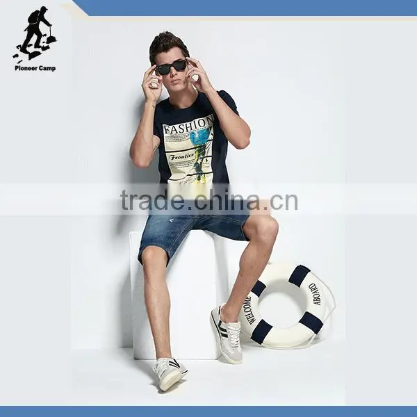 deep scoop neck t shirt for men