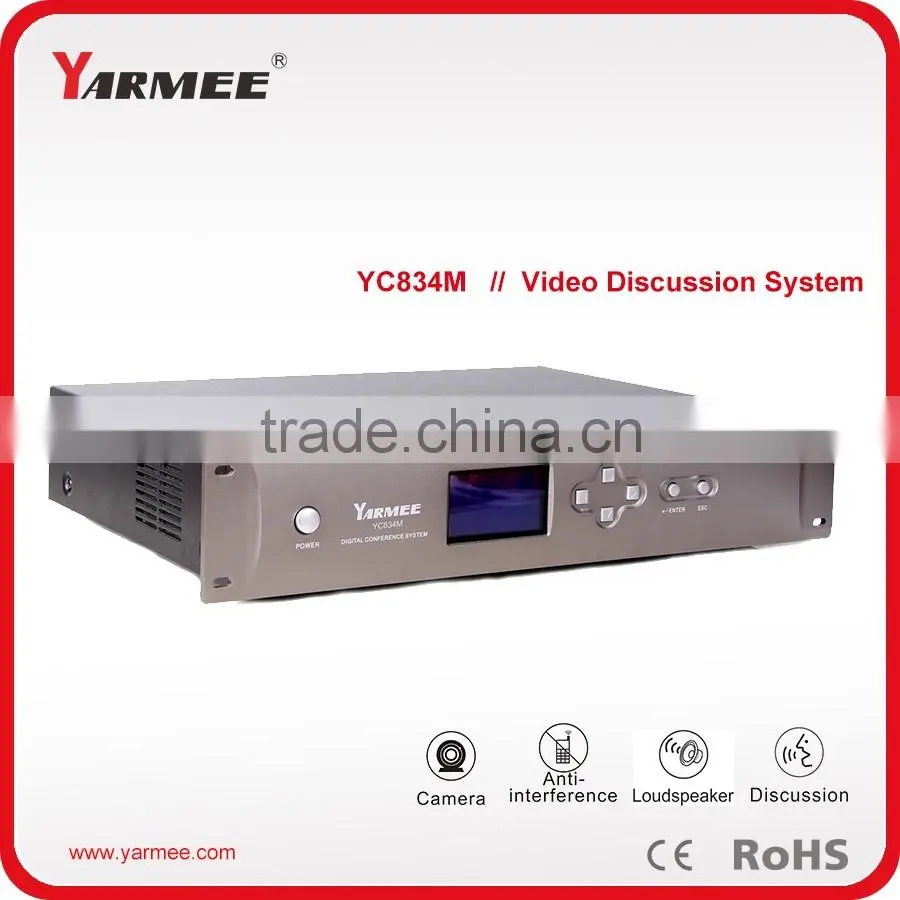 Anti-interference high quality wired dynamic microphone with mute speakers function