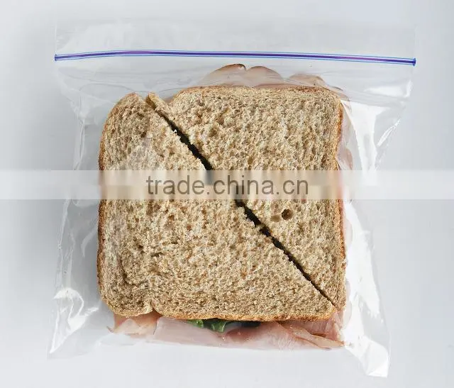 Fast Food Saddle Zipper top bags for Fresh Deli ziplock bags resealable bags plastic food bags