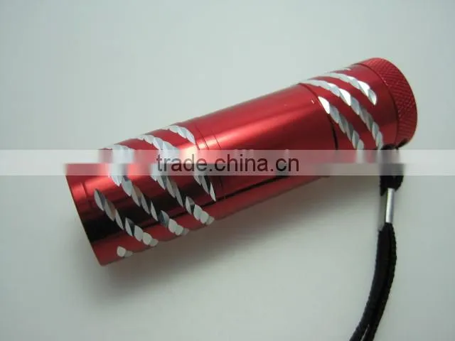 Ningbo handheld flashlight 9 led mini flashlight