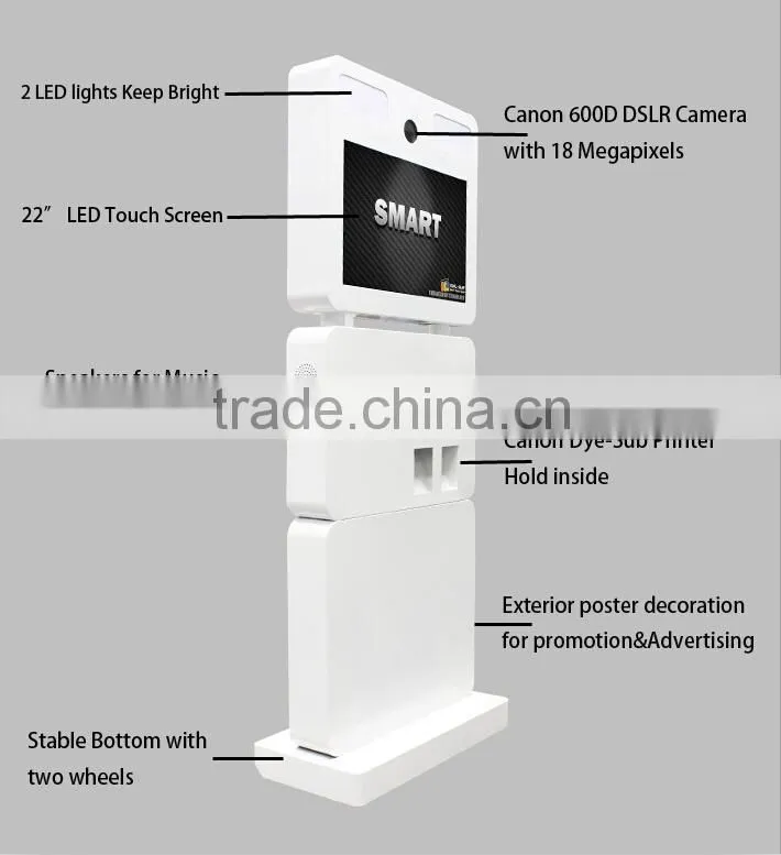 High Quality Photobooth Photo Kiosk For Brand Promotion
